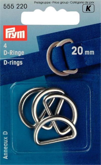 D- Ringe silber 20mm