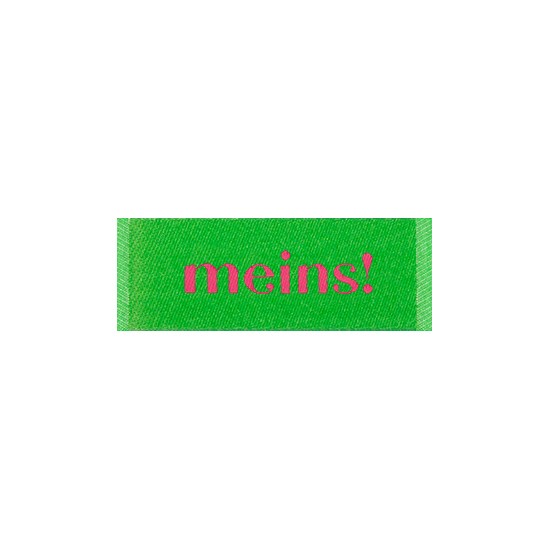 Label "Meins" grün