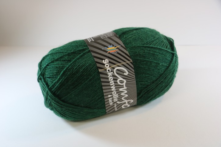 Sockenwolle einfarbig jägergrün
