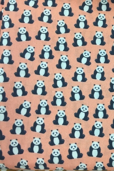 Baumwollstoff Pandabär