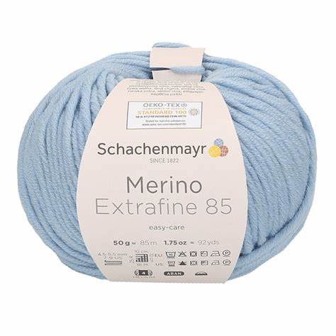 Schachenmayr Merino Extrafine 85 50g Hellblau 252